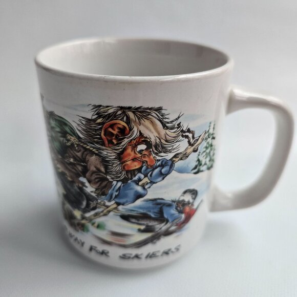 Vintage Norway For Skiers Ceramic Souvenir Coffee Mug - Picture 13 of 14